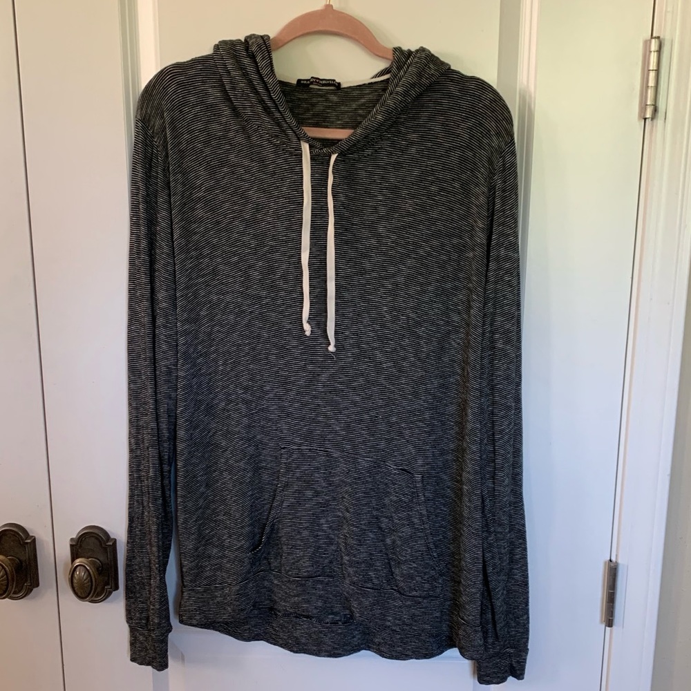 Brandy Melville Oversized Striped Hoodie